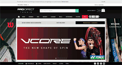 Desktop Screenshot of prodirecttennis.com